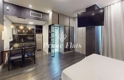 Flat disponível para locação no wyndham garden convention nortel, com 36m², 1 dormitório e 1 vaga