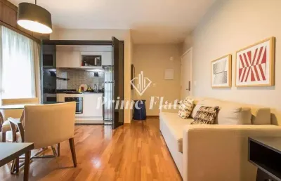 Flat disponível para locação no gran estanconfor veranda berrini, com 40m², 1 dormitório e 1 vaga