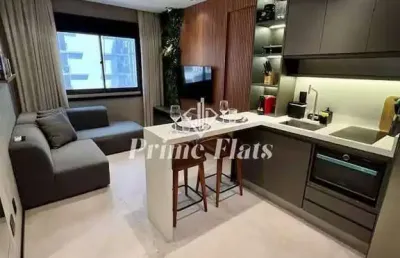 Flat disponível para locação no the world na vila olímpia, com 30m², 1 dormitório e 1 vaga