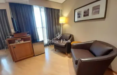 Flat disponível para venda no transamérica excutive paulista, com 33m², 1 dormitório e 1 vaga de garagem