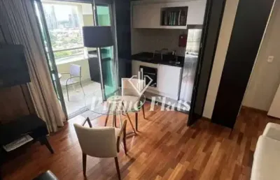 Flat disponível para locação no gran estanconfor veranda berrini, com 40m², 1 dormitório e 1 vaga