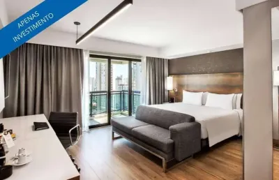 Flat disponível para venda no meliá ibirapuera, com 26m², 1 dormitório e 1 vaga