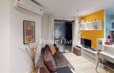 Flat disponível para locação no quality suítes long stay vila olímpia, com 48m², 2 dormitórios e 1 vaga