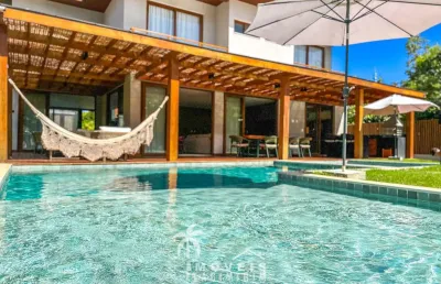 Casa à venda 7 suítes alto padrão no condomínio praia bella - praia do forte
