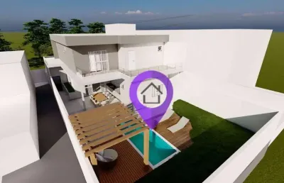 Casa de 280m² à venda no bairro astúrias em pouso alegre. 4 dormitórios com usina solar, piscina com hidromassagem e área gourmet