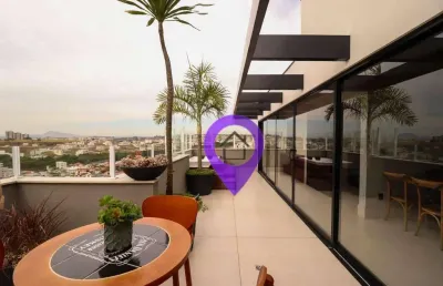 Cobertura duplex 160m² no residencial santa rita   4 dormitórios (1 suíte) + 4 vagas  área gourmet completa vista panorâmica