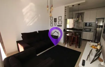 Apartamento à venda no parque dos fontes, pouso alegre/mg. 70m², 2 dormitórios (1 suíte), 1 vaga, cozinha americana e varanda. excelente localização