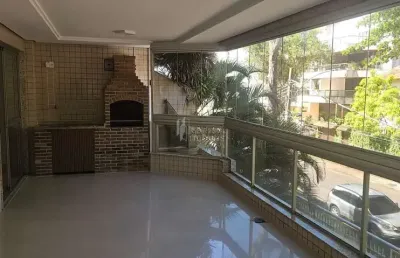 Apartamento no recreio para locação na segunda quadra da praia, 125m², frente, 3 qtos, 2vgs