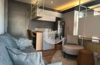 Apartamento com 1 dormitório, 38 m² - venda por r$ 699.990,00 ou aluguel por r$ 5.325,25/mês - cambuí - campinas/sp