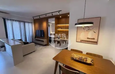 Apartamento com 1 dormitório para alugar, 57 m² por r$5.800,00/mês - cambuí - campinas/sp
