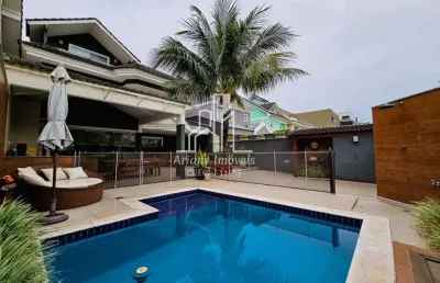 Sand lake residencial | casa triplex 4 suítes 273 m² no recreio