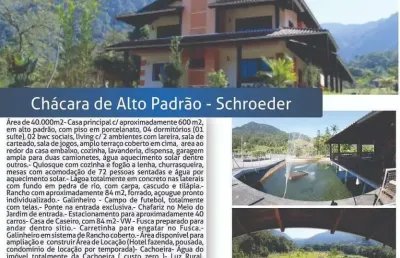 Chácara / sítio com 6 quartos à venda no Duas Mamas, Schroeder 