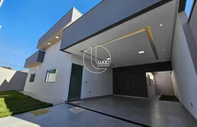 Casa com 3 quartos à venda na rua san marino, residencial ayrton senna, anápolis, 140 m2 por r$ 650.000