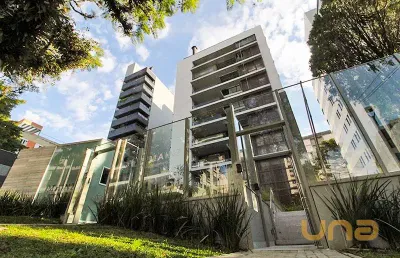 Imobiliária cilar vende apartamento com 2 suítes no batel, 3 v
