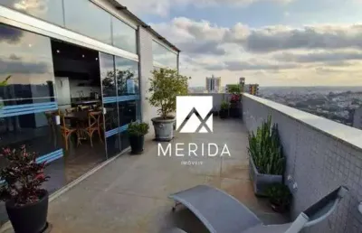 Cobertura com 3 dormitórios à venda, 350 m² por r$ 5.400.000,00 - jardim - santo andré/sp