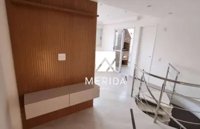 Cobertura com 2 dormitórios à venda, 83 m² por r$ 490.000,00 - casa branca - santo andré/sp