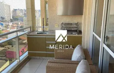 Apartamento com 3 dormitórios para alugar, 128 m² por r$ 6.500,00/mês - centro - santo andré/sp