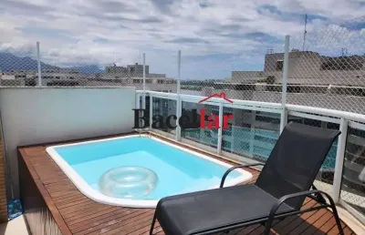 Cobertura com 2 quartos à venda na rua escritor rodrigo melo franco, barra da tijuca, rio de janeiro, 157 m2 por r$ 1.200.000