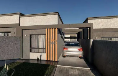 Casa com 3 dormitórios à venda, 65 m² por r$ 439.999 - fazenda velha - araucária/pr