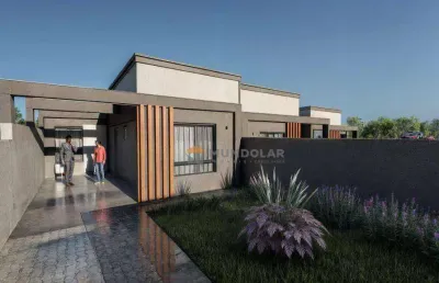 Casa com 3 dormitórios à venda, 65 m² por r$ 439.999 - fazenda velha - araucária/pr