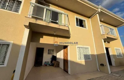 Sobrado semi mobiliado em condomínio com 3 dormitórios à venda, 92 m² por r$ 499.000 - estação - araucária/pr