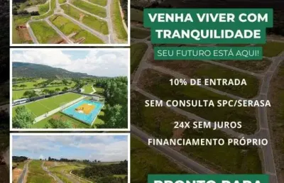 Já comece a construir | lotes a partir de 250m² em extrema com lazer e lagos | facilitado