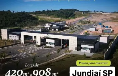 Lagos e lazer completo| lotes a partir de 420m² em jundiaí | pagamento facilitado| ótimo local