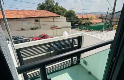 Sobrado geminado para venda em santo andré, parque novo oratório, 2 dormitórios, 2 suítes, 4 banheiros, 2 vagas