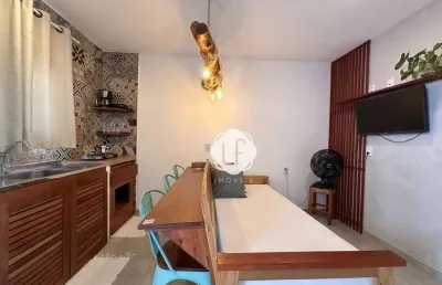 Oportunidade negocio apartamento duplex com rooftop em vila jericoacoara - projetado e mobiliado  - condomínio com piscina . garantia rentabilidade.