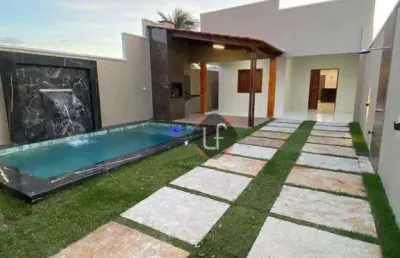 Casa nova no preà - ce - piscina - 3 quartos- condomínio  privado todo novo - localização privilegiada