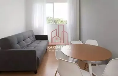 Apartamento mobiliado com 2 quarto e 1 banheiro para alugar, 44 m² por r$ 2.463/mês