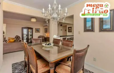 Aluguel anual: apartamento 3 quartos sendo 1 suíte master mobiliado com vista para o mar, em balneário camboriú
