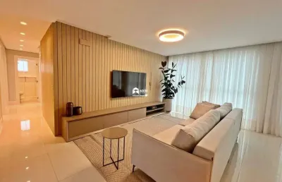 Aluguel anual: apartamento mobiliado 3 suítes no centro de balneário camboriú.