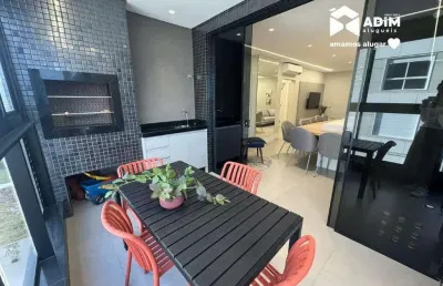 Aluguel anual: apartamento alto padrão com 3 suítes mobiliado na praia brava - itajaí