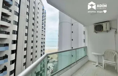 Aluguel anual: apartamento 2 quartos sendo 1 suíte mobiliado na quadra do mar em balneário camboriú.