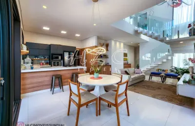 Casa à venda no condomínio brisas jundiaí - com 5 dormitórios sendo 4 súites e com piscina