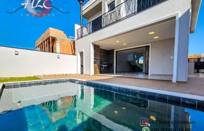 Casa a venda no reserva ermida com 3 suítes, todas com closet e varada - área gourmet maravilhosa - totalmente integrada