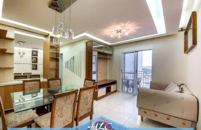 Aluguel apartamento jundiaí, todo mobiliado e decorado com muito bom gosto - 3 dormitórios sendo 1 suíte com varanda gourmet - practice club,