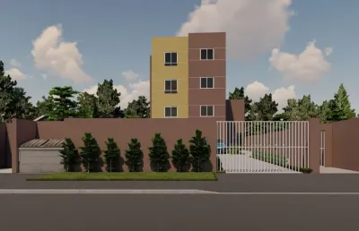 Apartamento a venda de 2 quartos, sacada com churrasqueira, bairro guaraituba/colombo