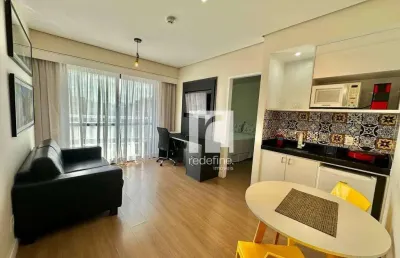 Apartamento com 1 dormitório para alugar, 35 m² por r$ 7.700/mês - indianápolis - são paulo/sp