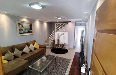 Sobrado com 3 suítes à venda, 138 m² por r$ 890.000 -  rua ana neri - vila metalúrgica - santo andré/sp