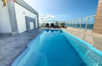 Apartamento quadra mar no residencial ilha de patmos com vista mar!! apartamento - rua brasília