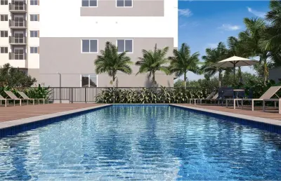 Apartamento 41m² -2 dorms com varanda -- vila das belezas