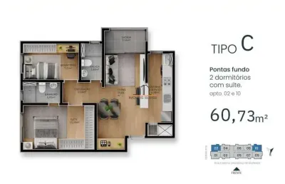 Apartamento com 2 quartos à venda no Centro, Canoas 