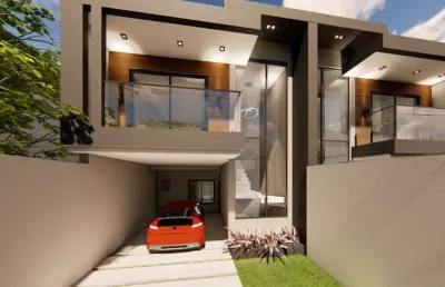 Casa com 3 quartos à venda na rua maria bonatto marenda, 548, afonso pena, são josé dos pinhais, 72 m2 por r$ 990.000