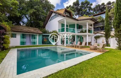 Casa em condomínio fechado com 5 quartos à venda na rua eduardo sprada, 1767, campo comprido, curitiba por r$ 4.900.000