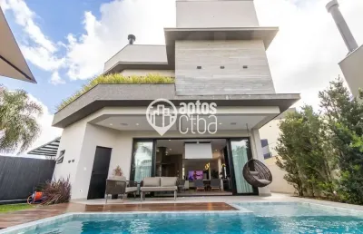 Casa em condomínio fechado com 4 quartos à venda na rua domingos gulin, 111, butiatuvinha, curitiba por r$ 4.900.000