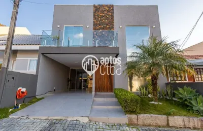 Casa em condomínio fechado com 3 quartos à venda na rua frederico stella, 400, cachoeira, curitiba por r$ 750.000