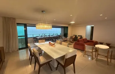 Apartamento para locação em areia preta, 4 suítes, mobiliado