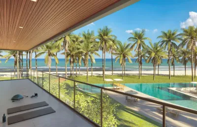 Oportunidade a beira mar da praia dos carneiros 3 quartos 80m²